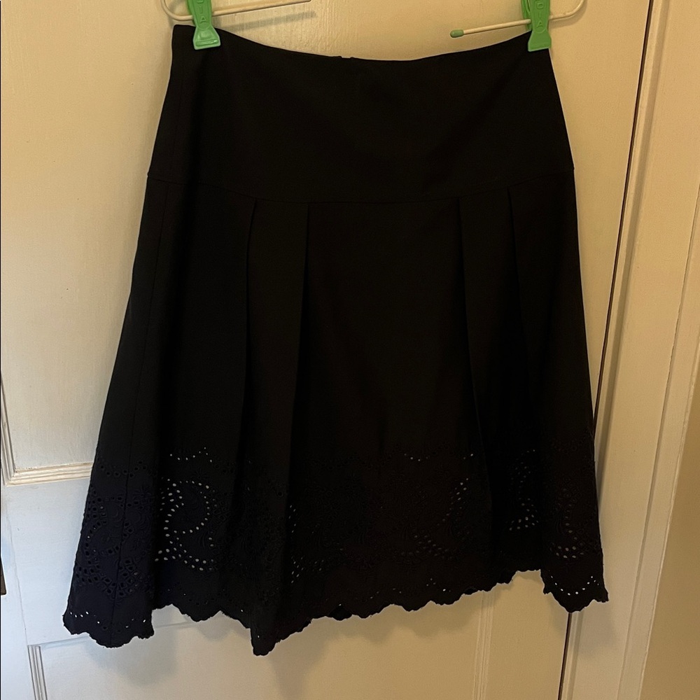 Ann Taylor below the knee skirt with cut out design